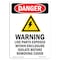 Signmission OSHA Danger Sign, Warning Live Parts, 14in X 10in Decal, 10" W, 14" L, Portrait, Warning Live Parts OS-DS-D-1014-V-2209 - alternate 1